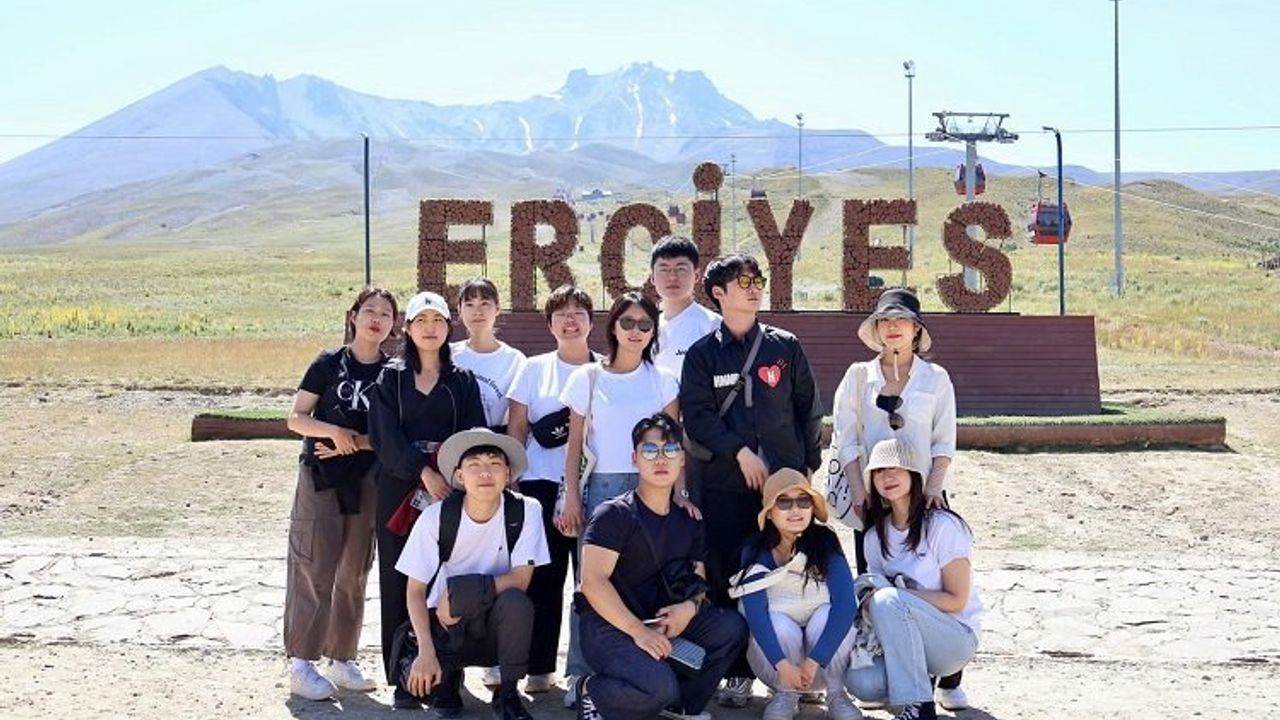 Güney Koreli öğrenciler Kayseri'ye hayran kaldı