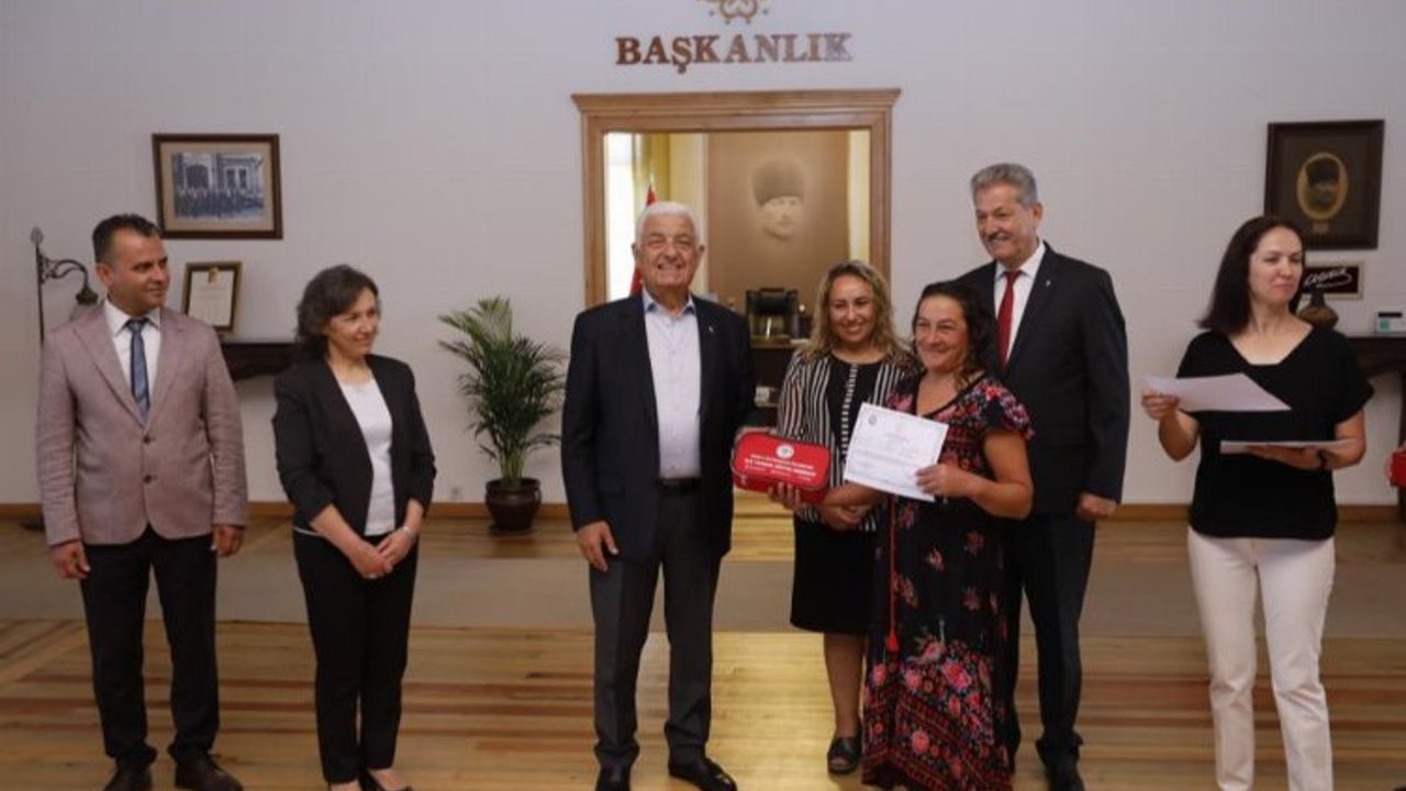 Muğla'da 'Evde Bakım'ın sertifikaları Başkan Gürün'den